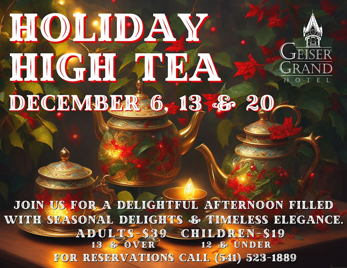 Holiday High Tea