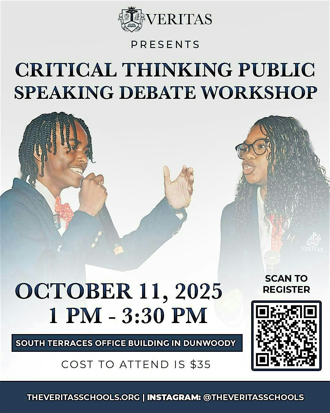 Veritas Public Speaking, Critical Thinking & Debate Workshop!