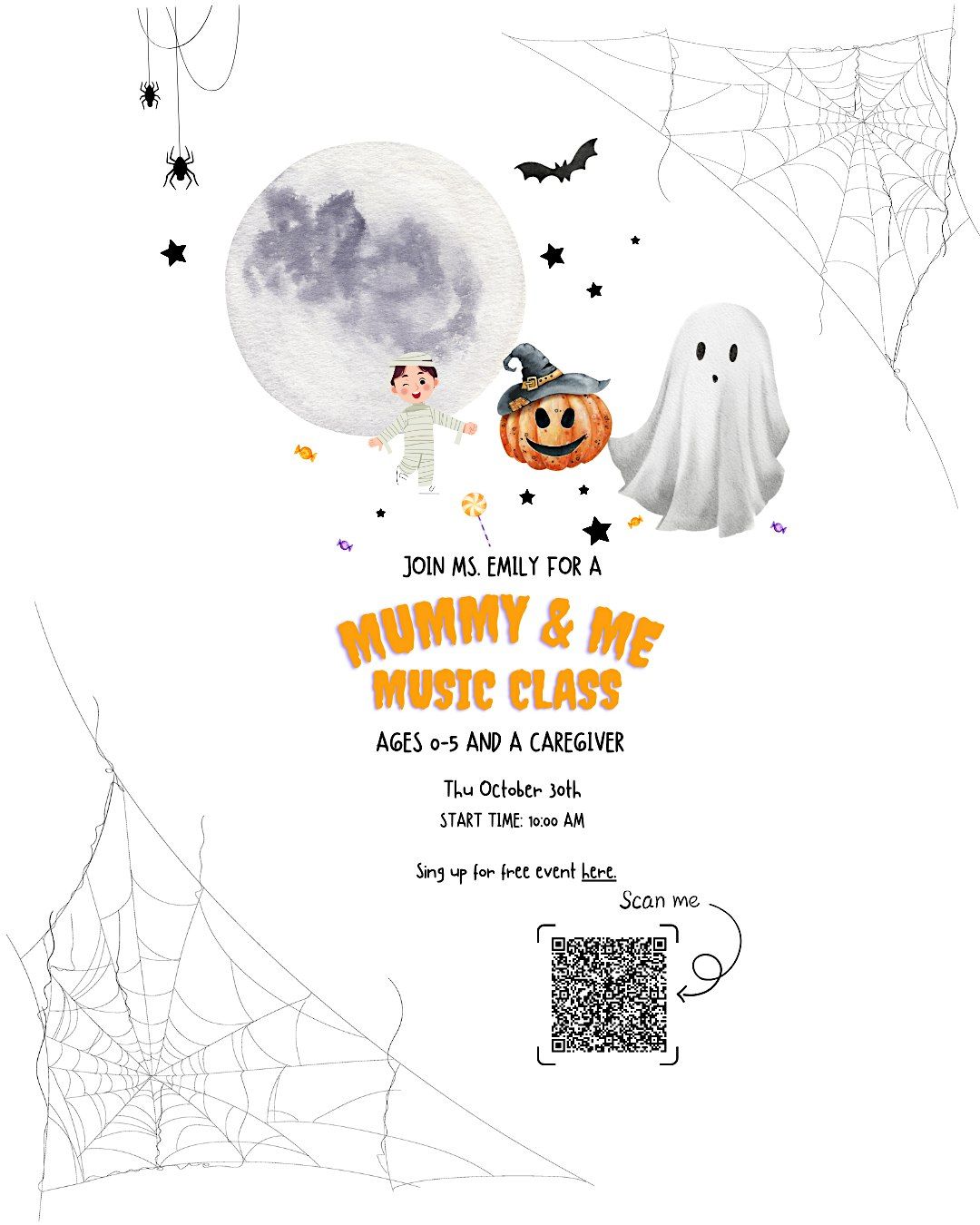Fall\/Halloween themed music class for kids & a grown-up