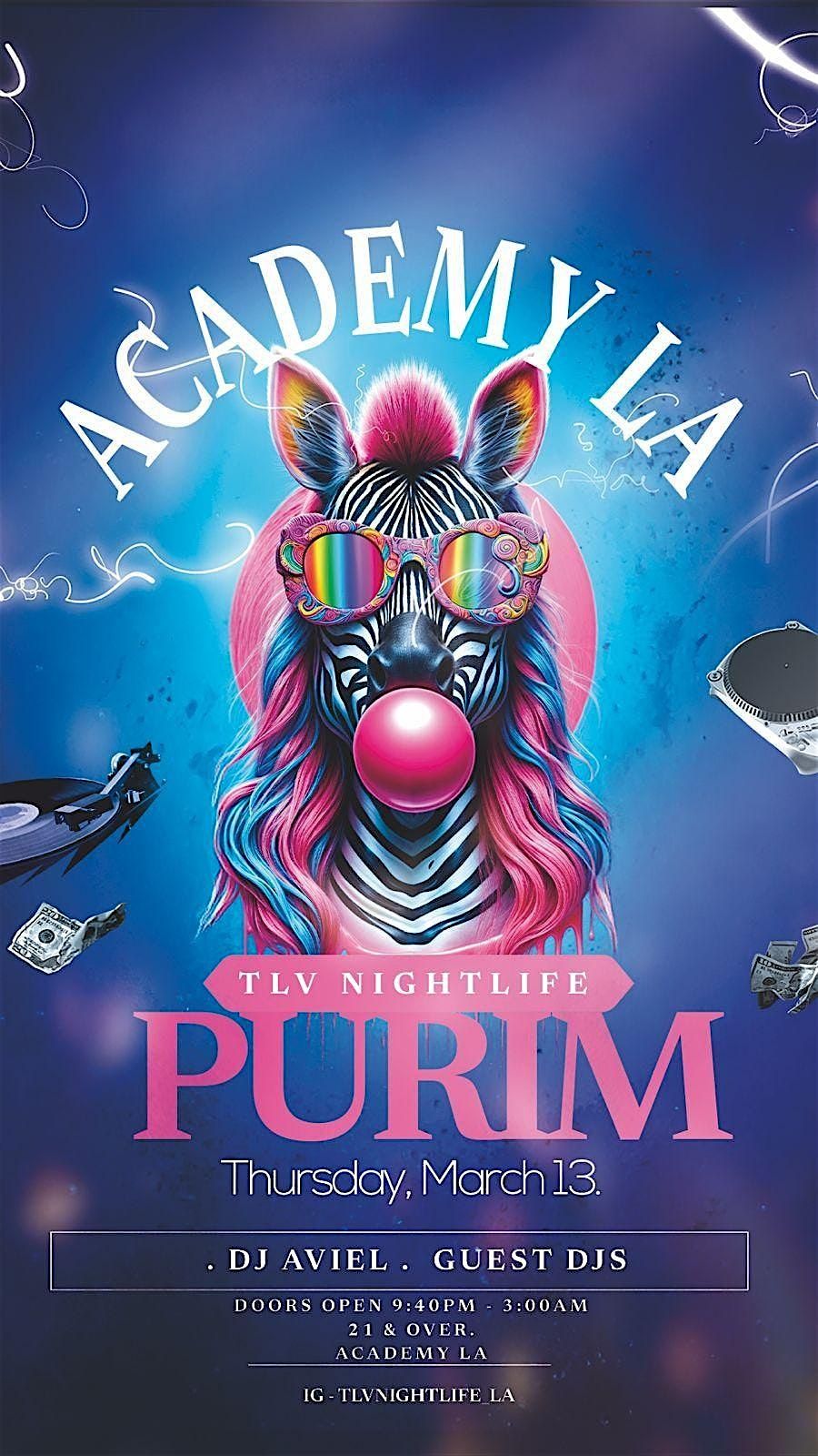 PURIM CARNIVAL 2025 @ Academy LA - March 13, Thursday