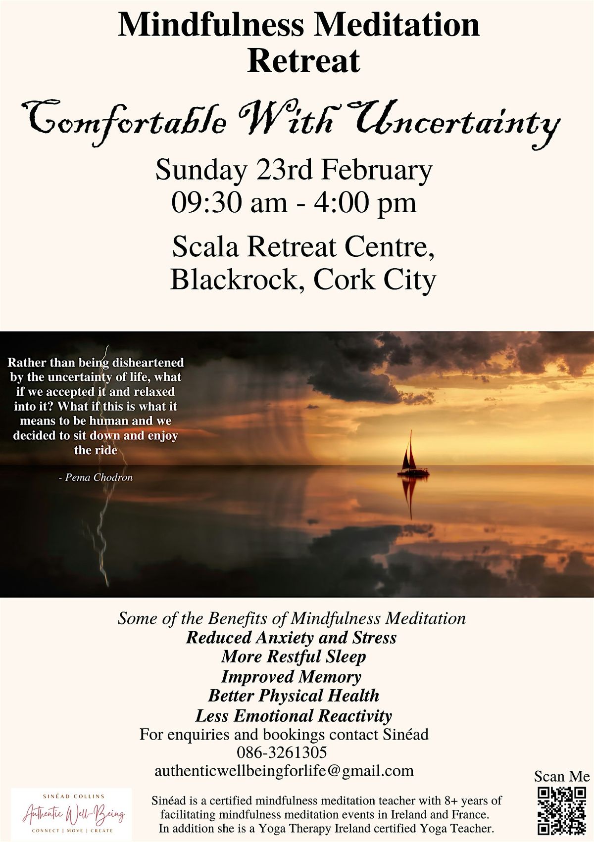 Mindfulness Meditation Day Retreat - Comfortable with Uncertainty