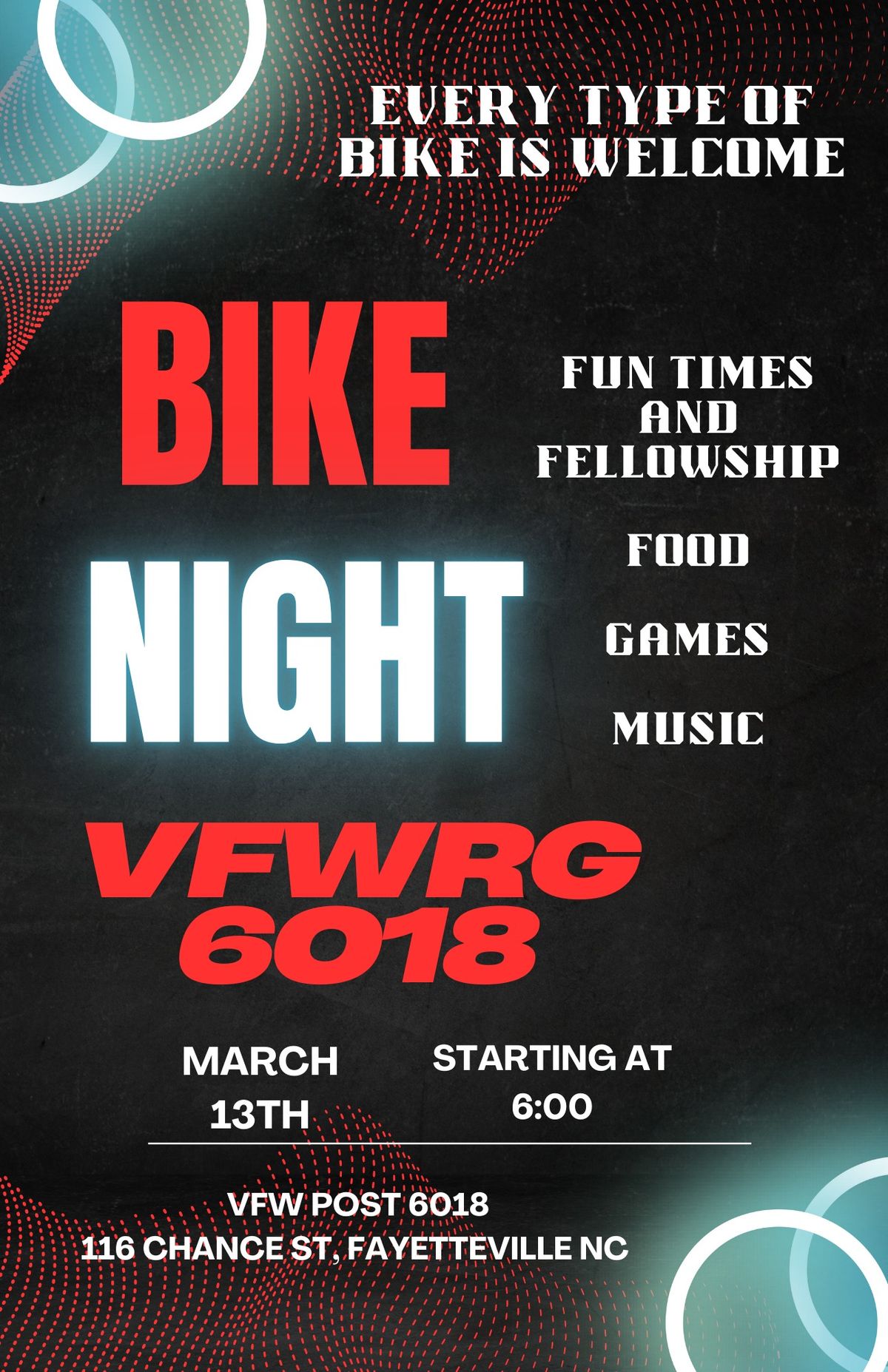 VFW Riding Group Bike Night