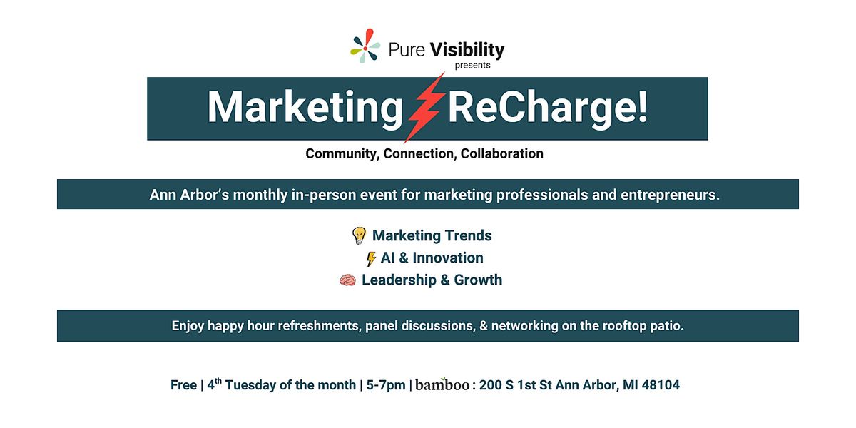 Pure Visibility presents Marketing\u26a1ReCharge! in January
