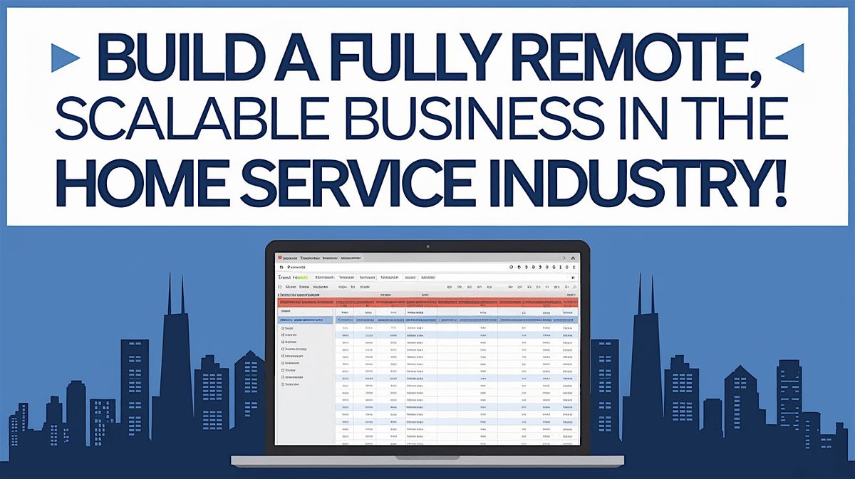 Build a Fully Remote, Scalable Business in the Home Service Industry!