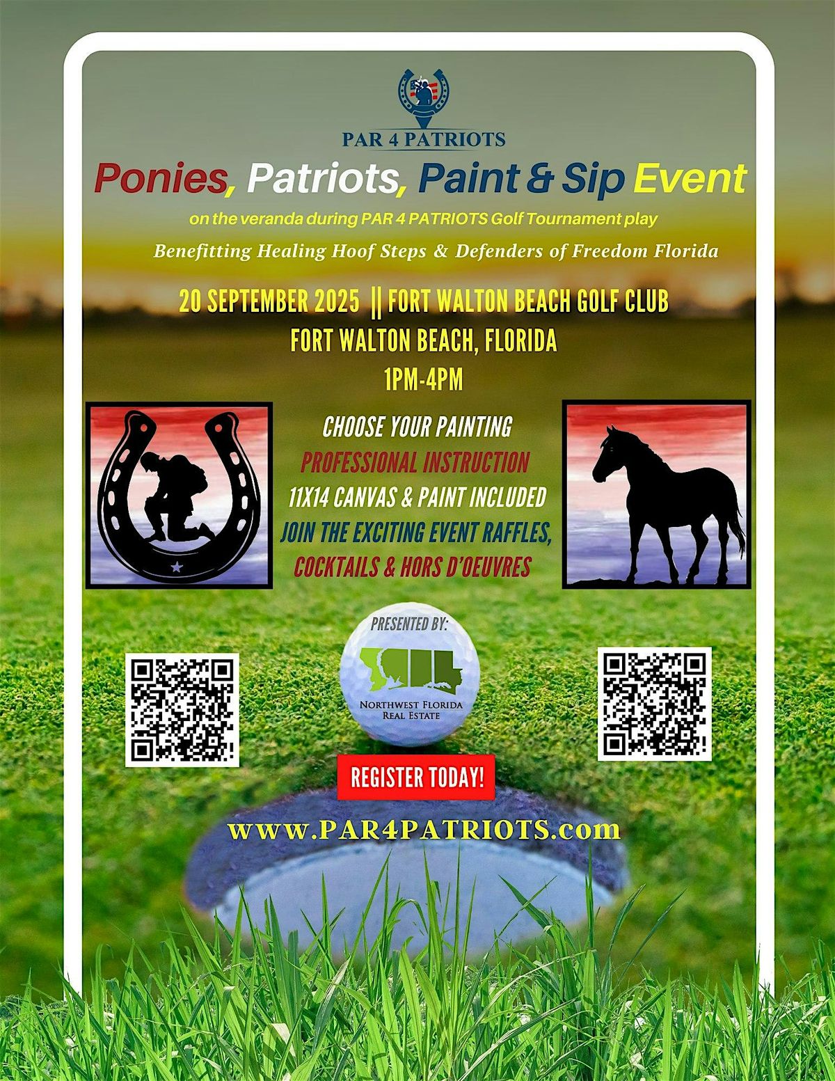 Ponies, Patriots, Paint & Sip Event