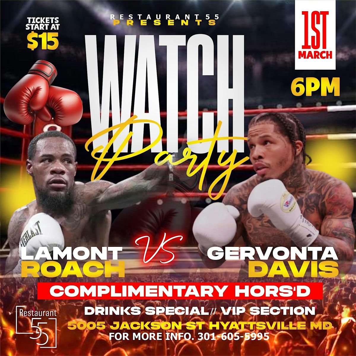 ROACH VS DAVIS WATCH PARTY