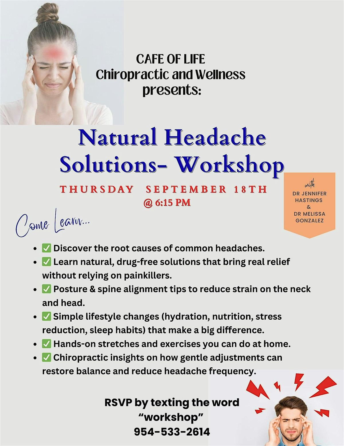 Natural Headache Solutions Workshop