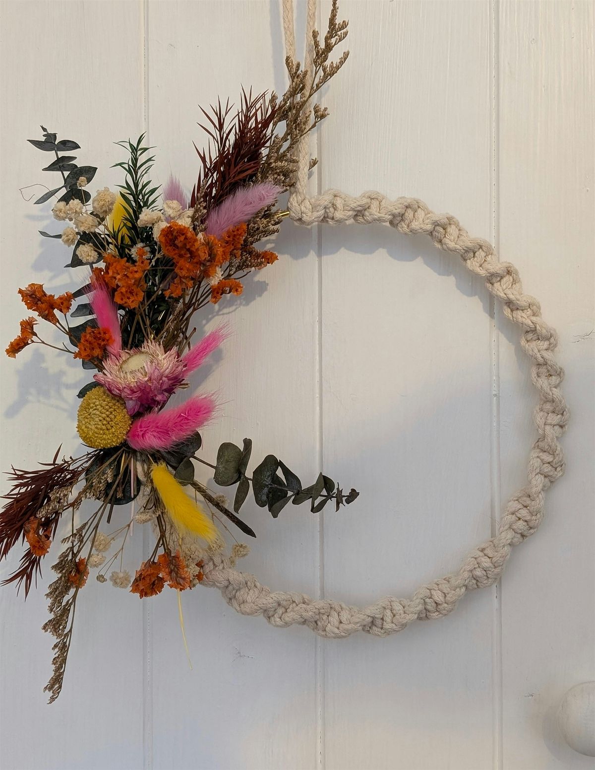 Macrame and  Dried Flower Wreath Workshop