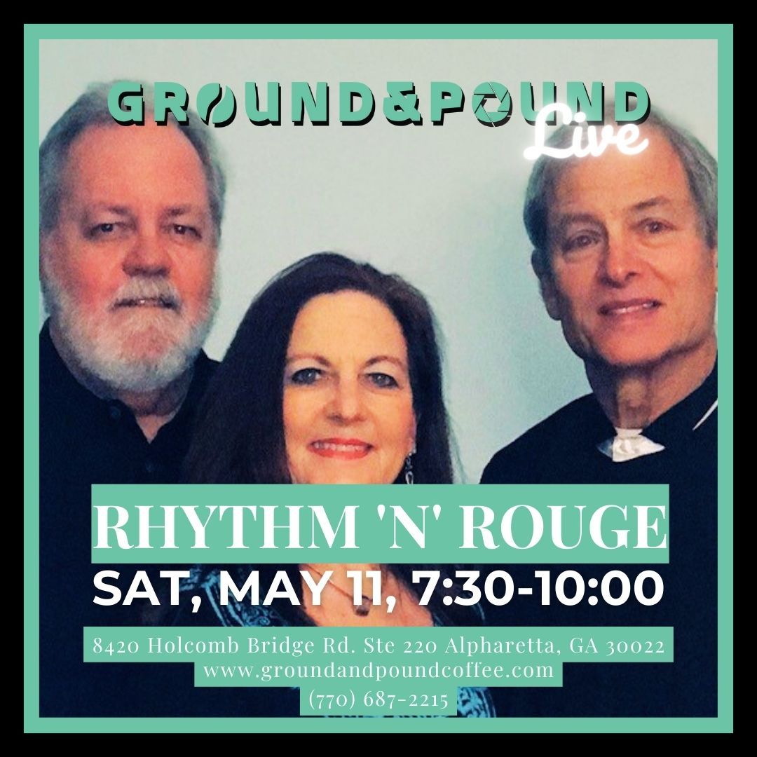 ?? Catch the Vibrant Sounds of Rhythm 'N' Rouge at Ground & Pound Coffee! ?\u2728
