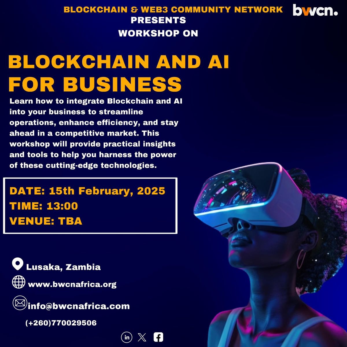 BLOCKCHAIN AND AI FOR BUSINESS WORKSHOP