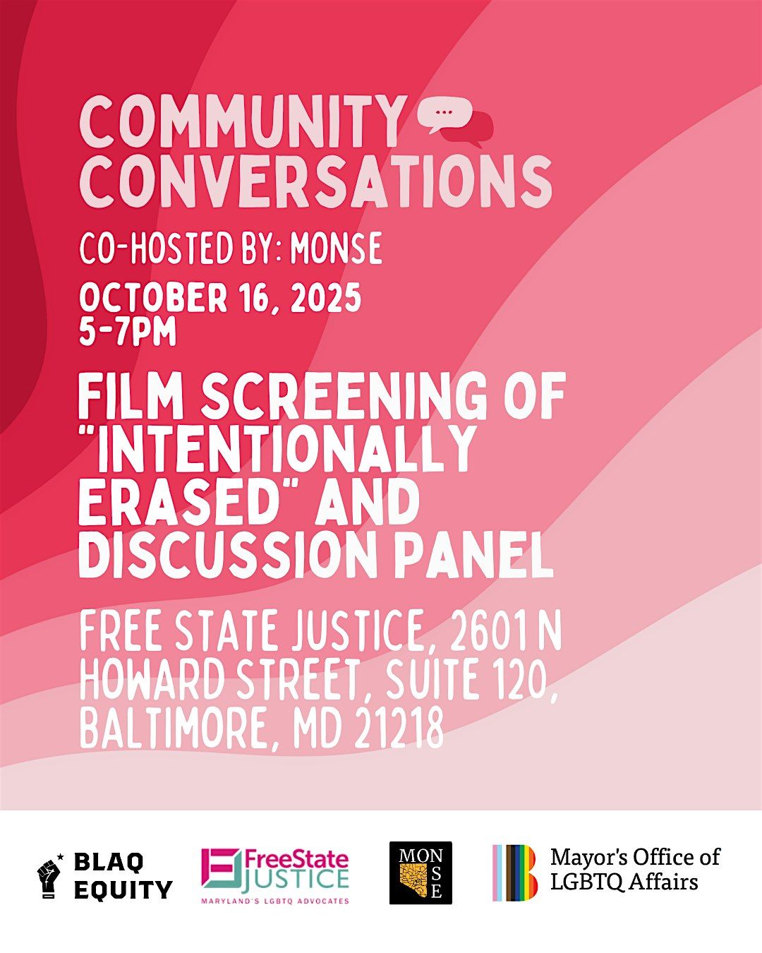 Mayor's Office of LGBTQ Affairs - Community Conversations