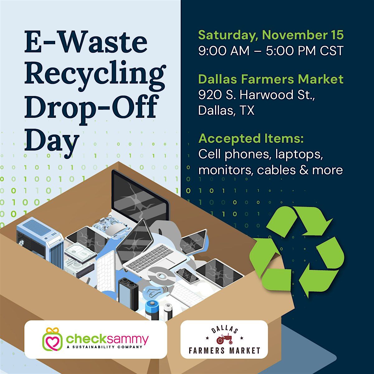 Recycle Day at Dallas Farmers Market