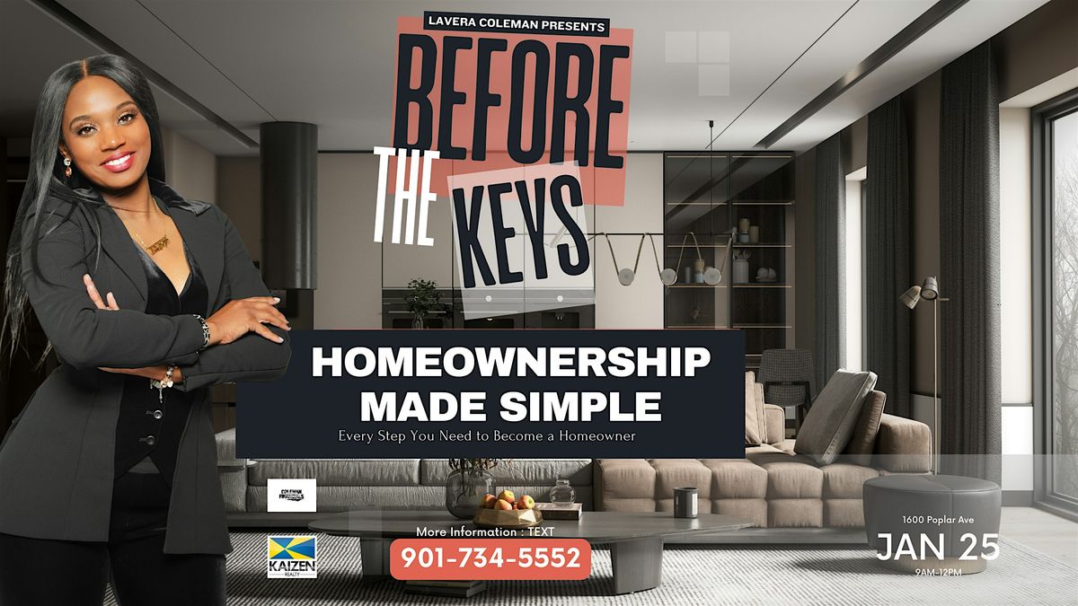 "Before the Keys: A Homebuyer\u2019s Prep Event