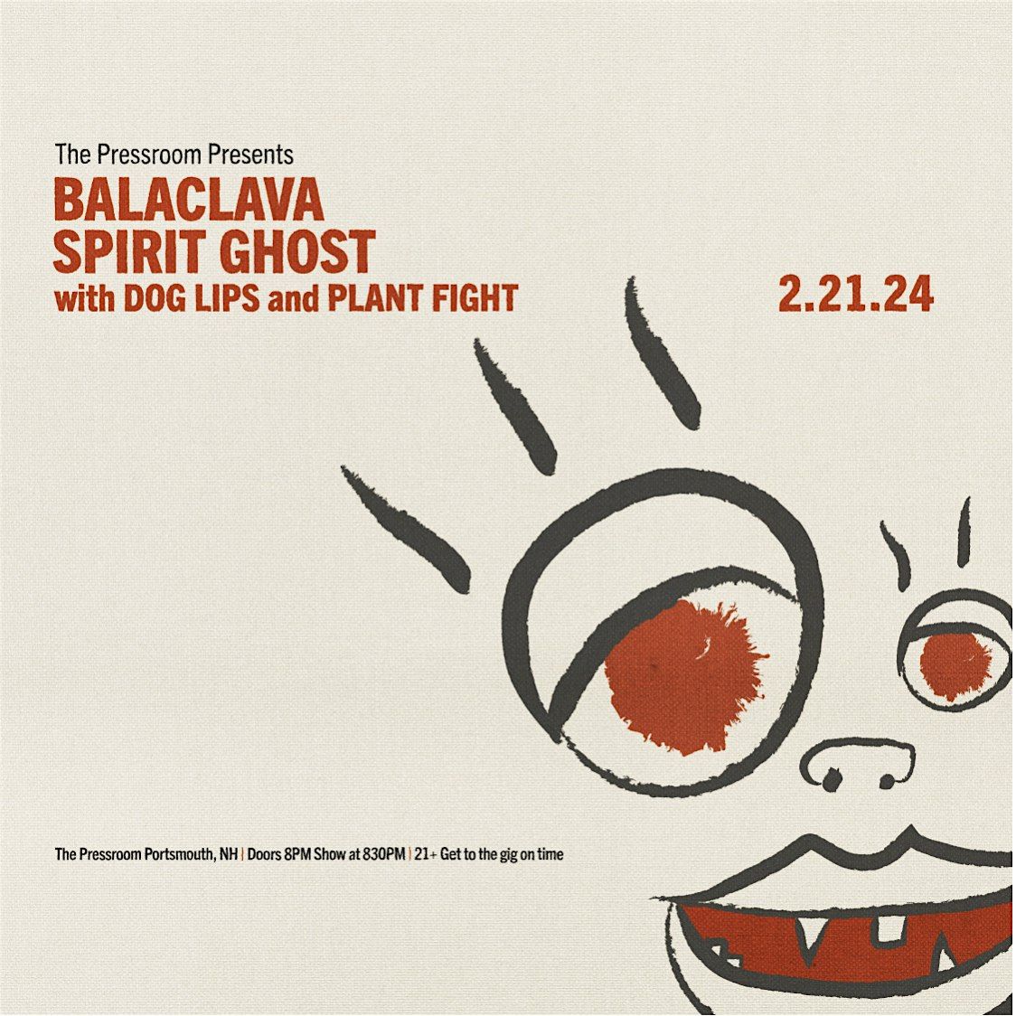 Balaclava & Spirit Ghost w\/ Dog Lips & Plant Fight