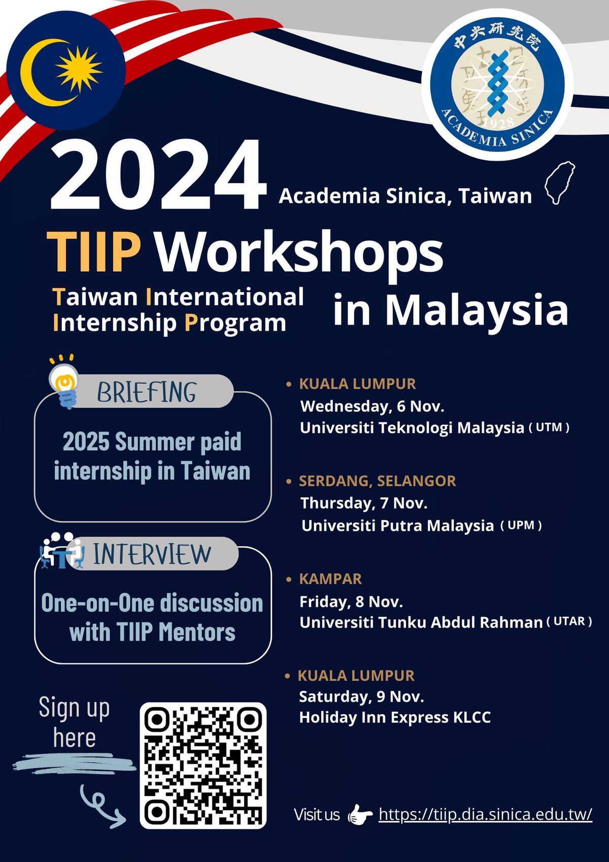 2024 Taiwan International Internship Program Workshop in Malaysia!