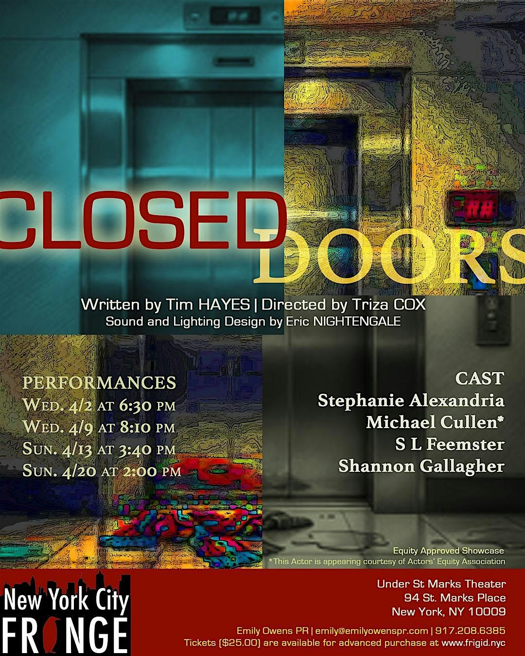 "Closed Doors" at the New York City Fringe Festival