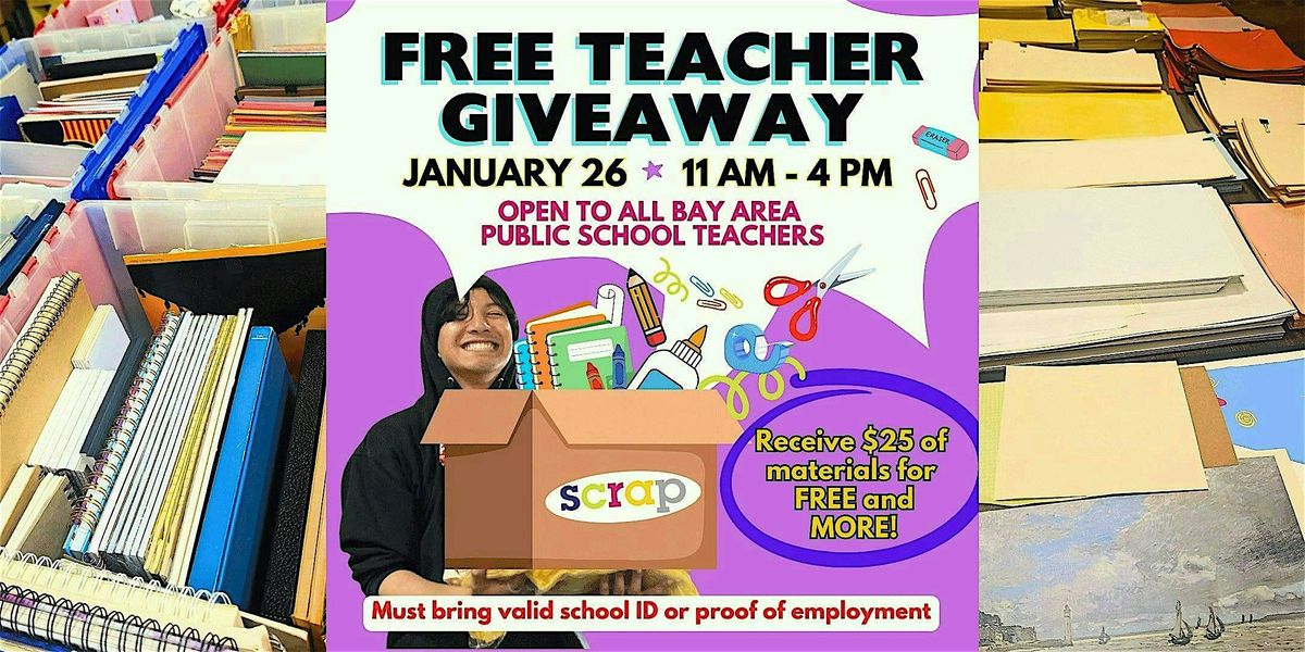 Free Teacher Giveaway at SCRAP!