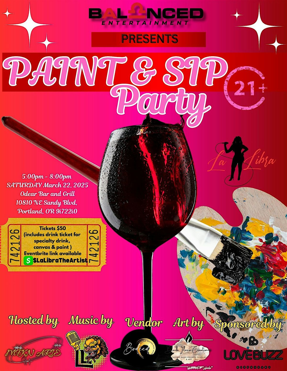 Balanced Entertainment\u2019s Grown & Sexy Paint and Sip