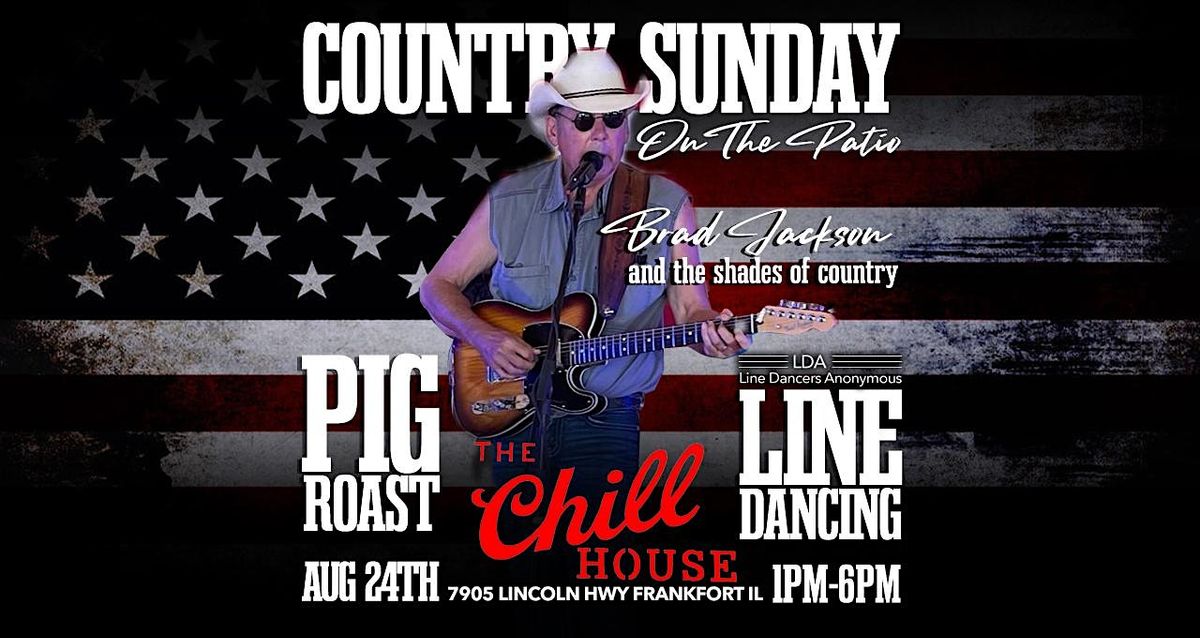 Pig Roast Line Dancing Country Band on the Huge Patio at The Chill House