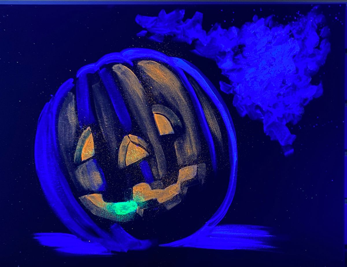 Black Light Jack O'Lantern