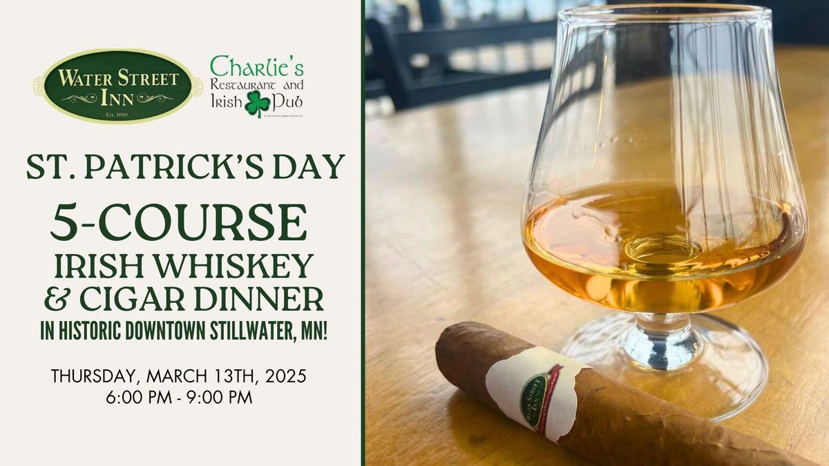 St. Patrick's Day 5-Course Irish Whiskey & Cigar Dinner 