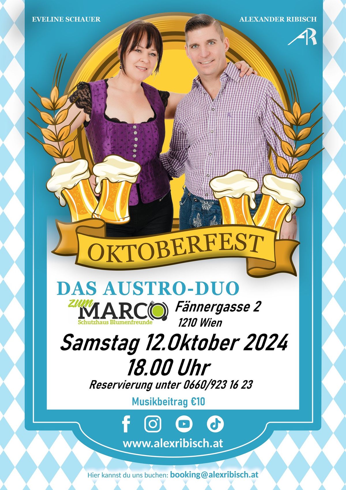 Oktoberfest beim Schutzhaus zum Marco mit Alex Ribisch & Eveline Schauer LIVE