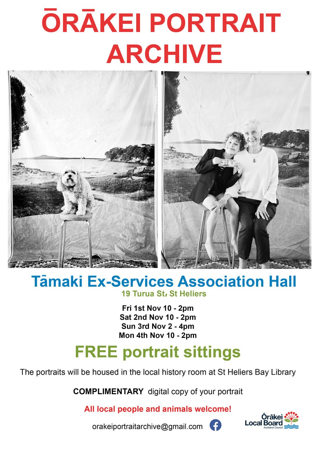 Coming soon to St. Heliers, Orakei Portrait Archive