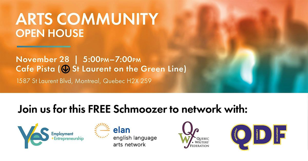 CommUNITY Arts Open House \/ Schmoozer with YES\/ELAN\/QWF\/QDF