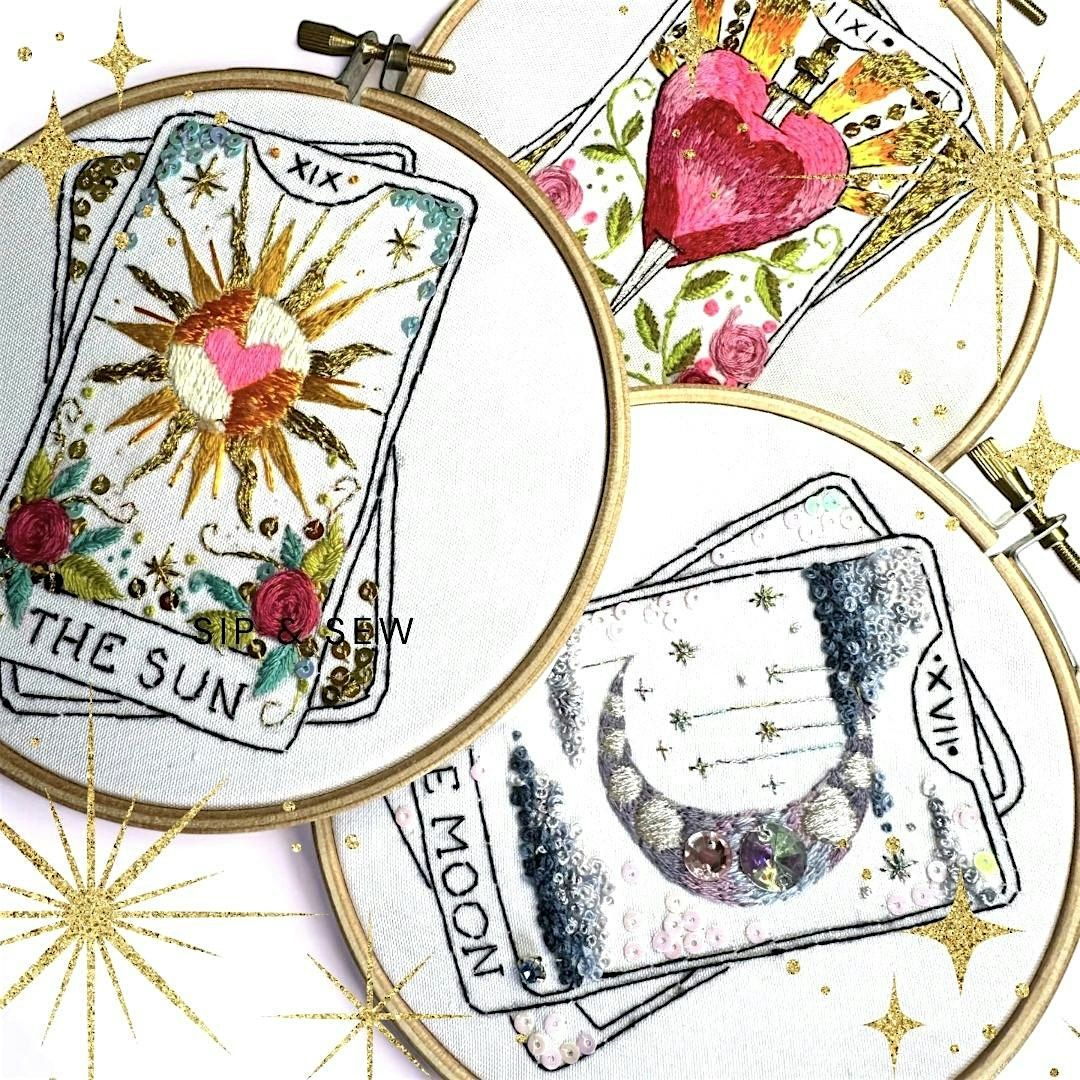 Tarot Card Embroidery Workshop at The Chamberlain Hotel, Aldgate