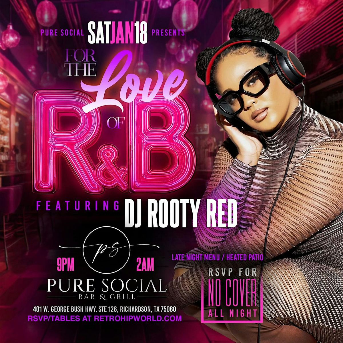 For The Love of R&B Saturday [MLK WEEKEND] with DJ ROOTY RED