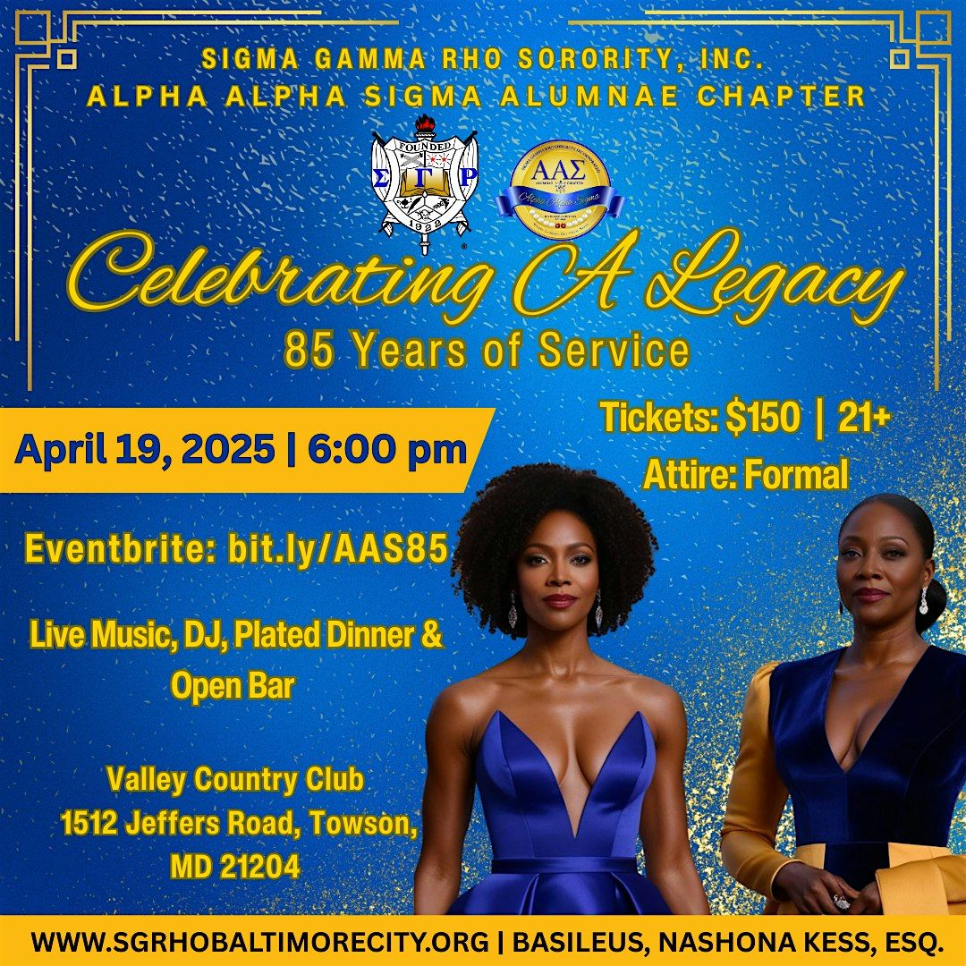 Celebrating a Legacy - Alpha Alpha Sigma's 85th Charter Day