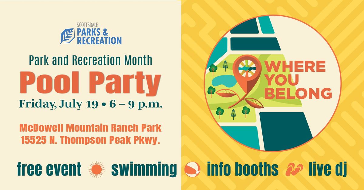 Park and Recreation Month Pool Party 