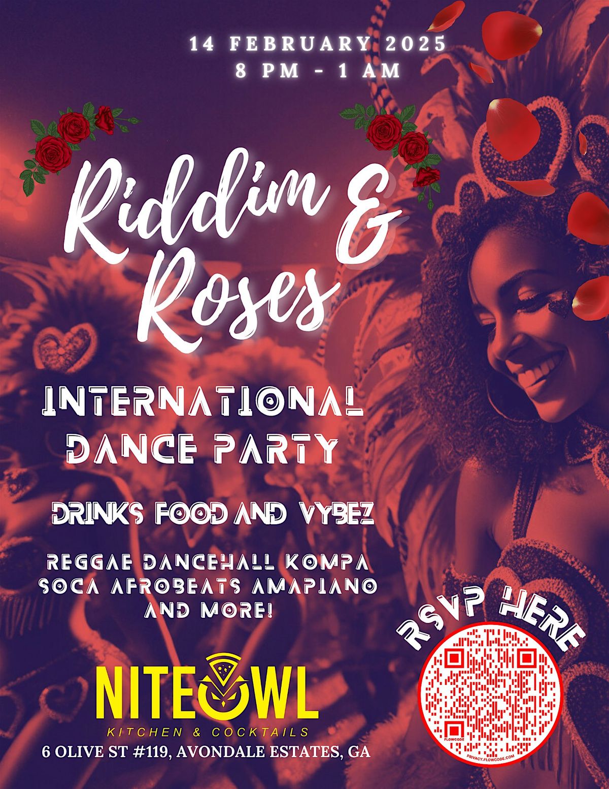 Riddim & Roses International Dance Party 2.14.25