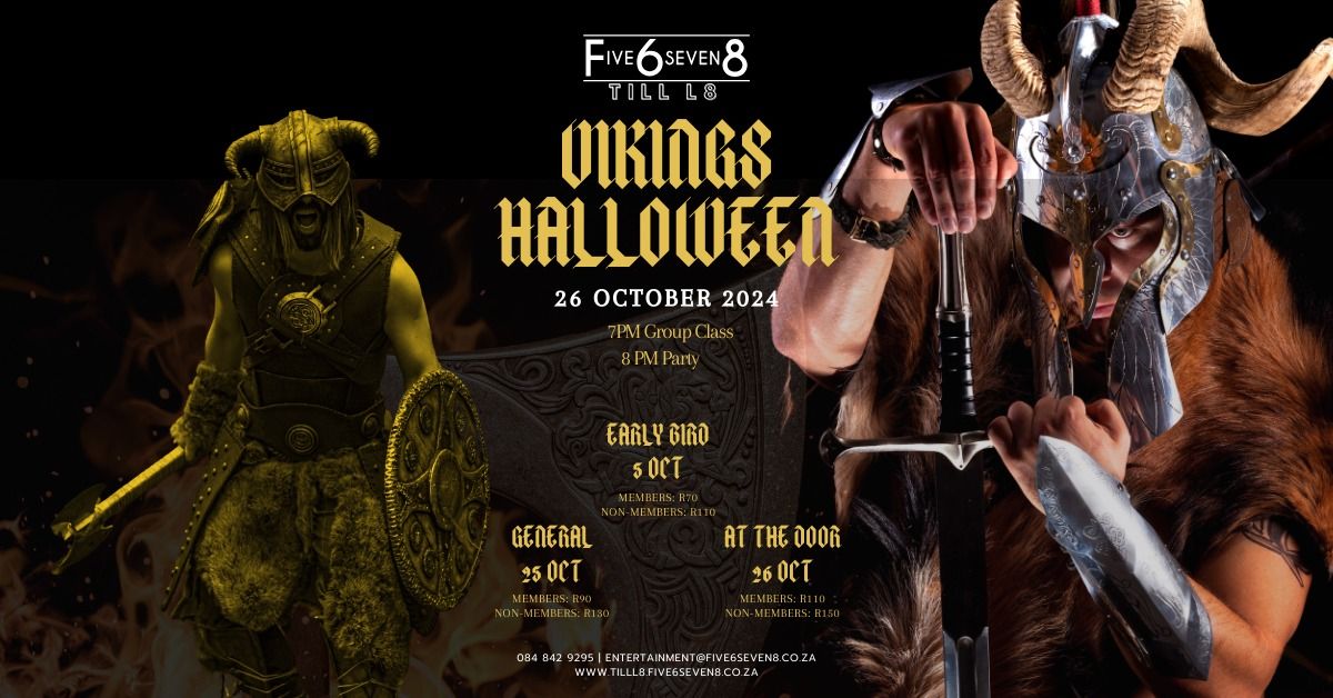 Viking Halloween Theme Party at Five6seven8 Dance Studio, Ferndale, Randburg, Johannesburg