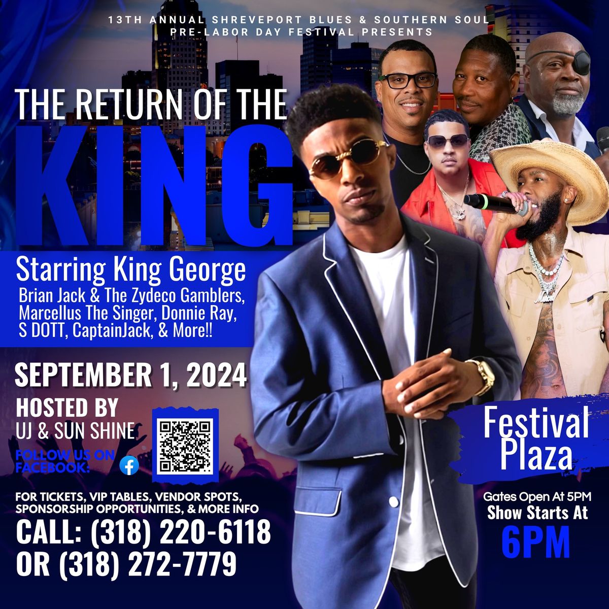 13th Annual Blues & Southern Soul Pre-Labor Day Festival: \u201cThe Return of the KING\u201d