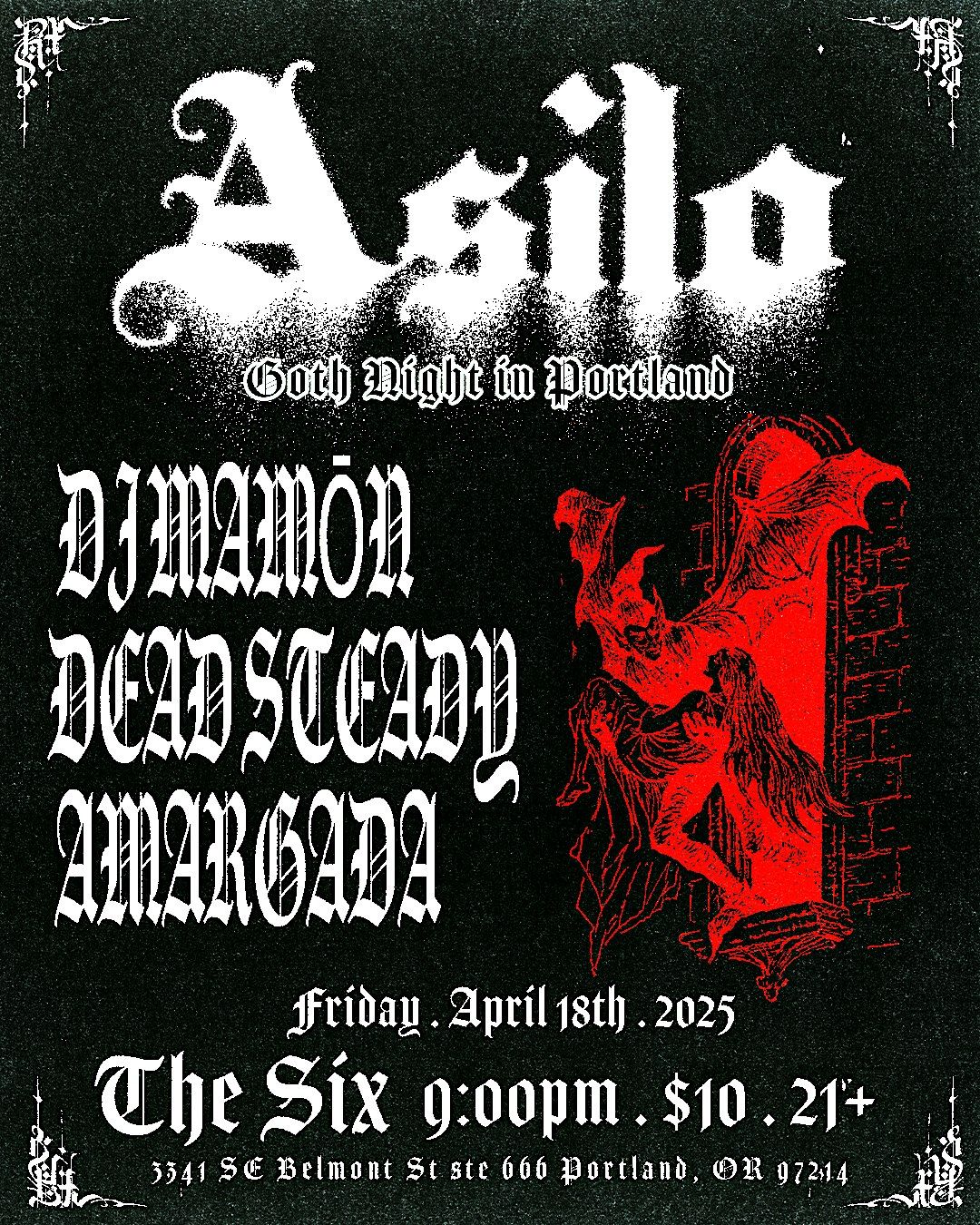 Asilo: Premiere Goth Night in Portland