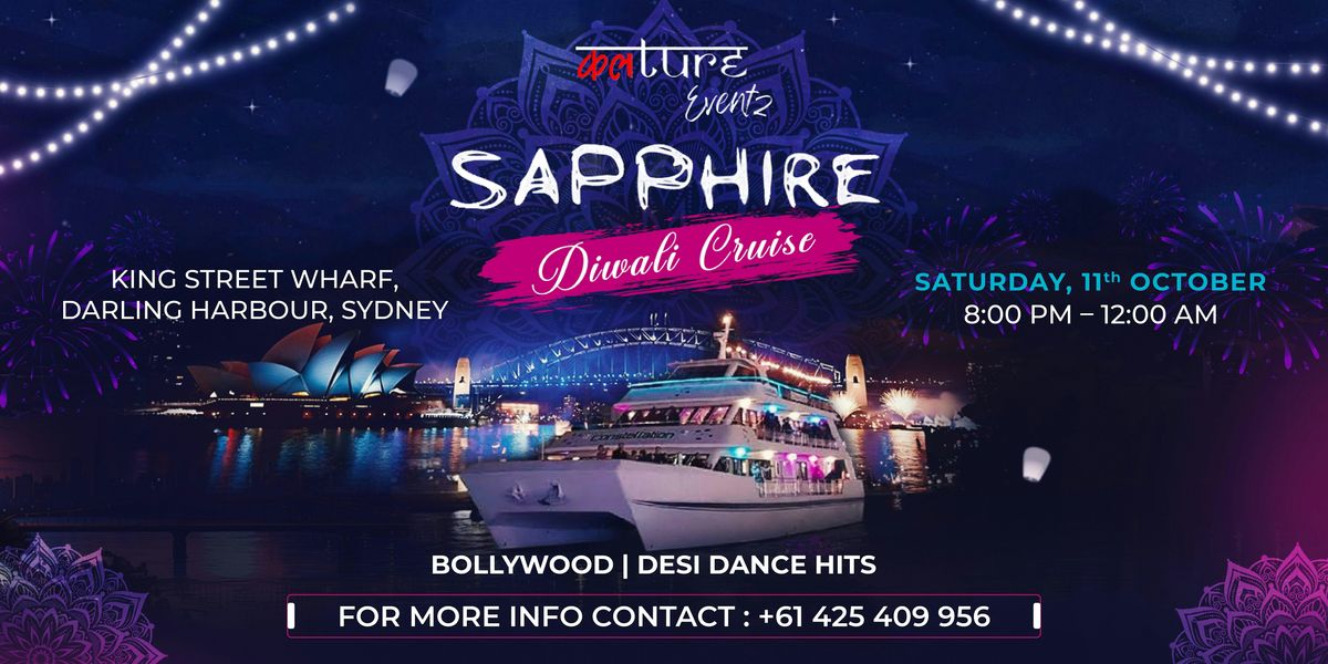Sapphire \u2013 Bollywood Diwali Cruise Party \u2728