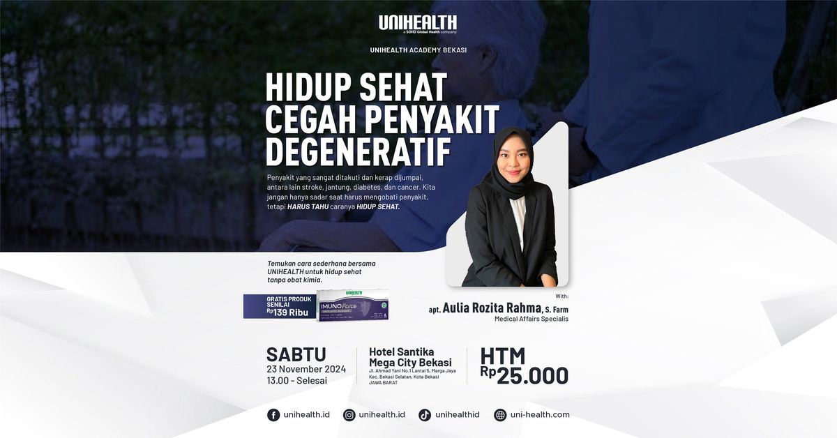 HIDUP SEHAT CEGAH PENYAKIT DEGENERATIF