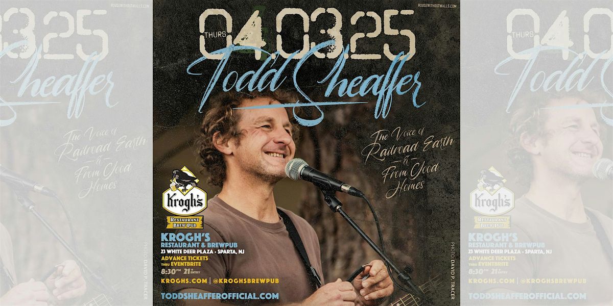 Todd Sheaffer of Railroad Earth\/From Good Homes returns to Krogh's!