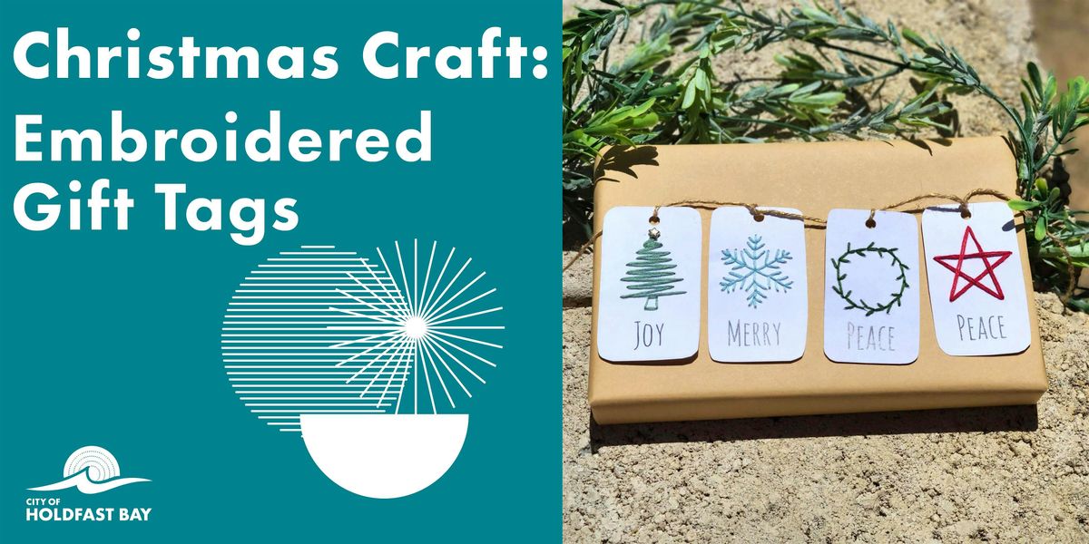 Christmas Craft - Embroidered Gift Tags