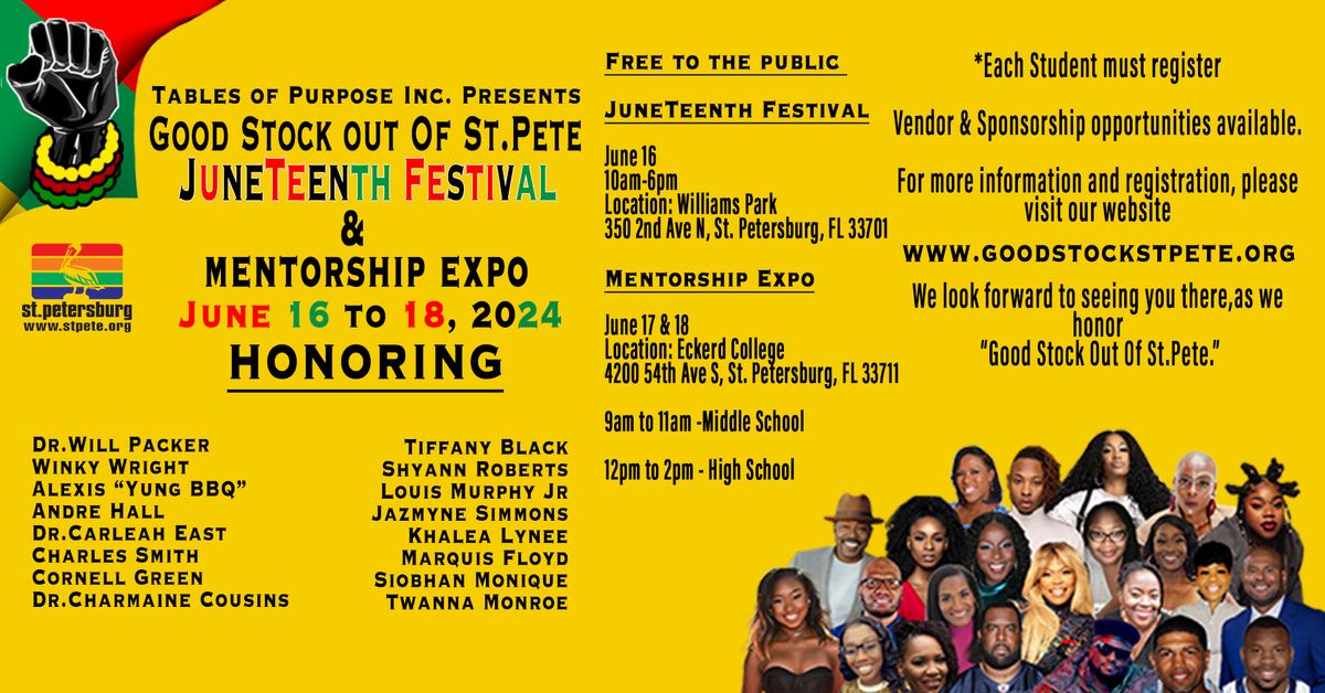 Good Stock Out Of St.Petersburg Juneteenth Festival & Mentorship Expo