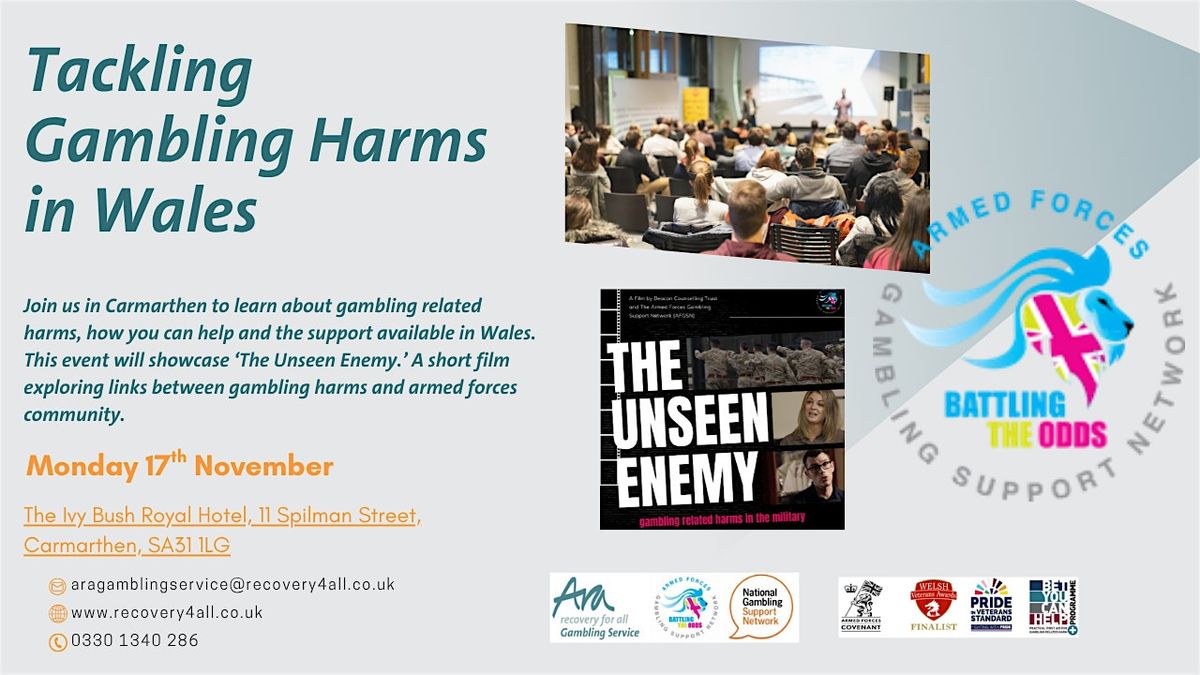 Tackling Gambling Harms in Wales - Ara Community Event - Carmarthen
