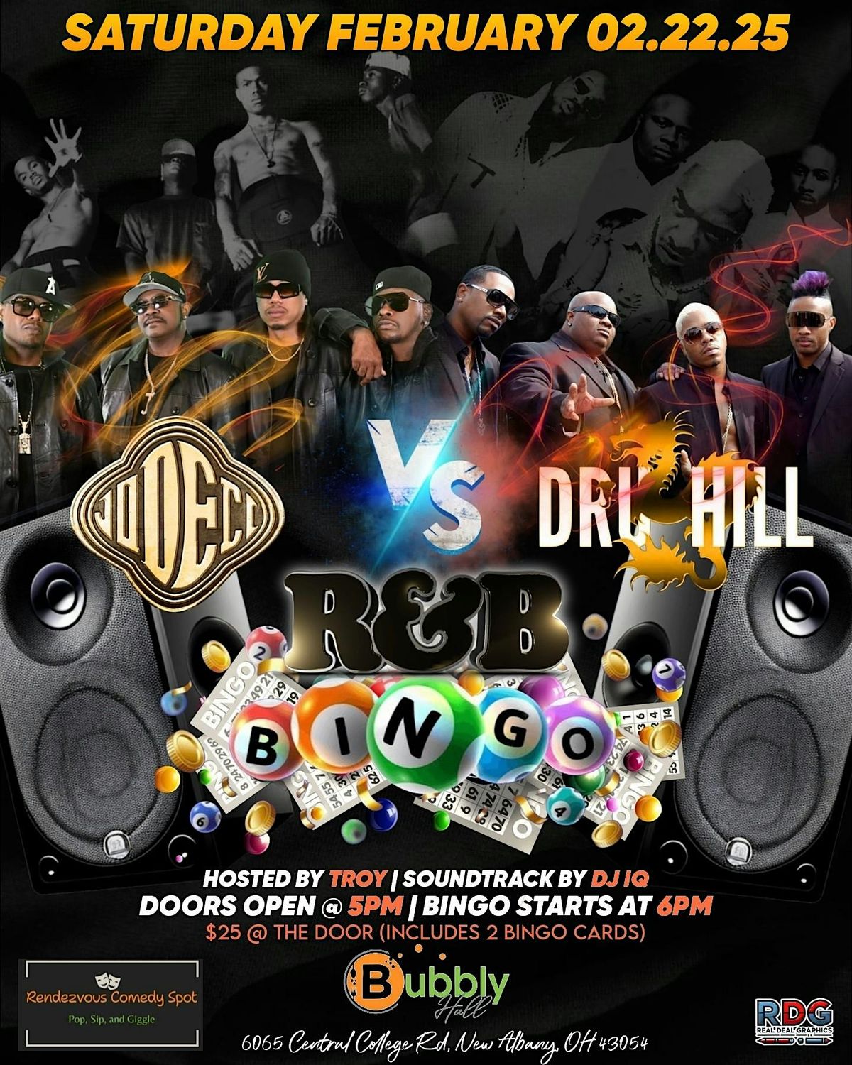 R&B BINGO @ THE BUBBLY: JODECI  vs. DRU HILL