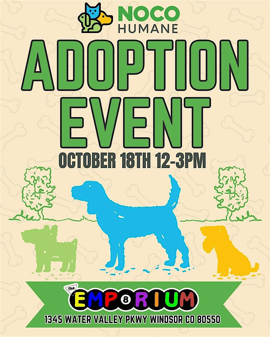 NoCo Humane Adoption Event and Fundraiser