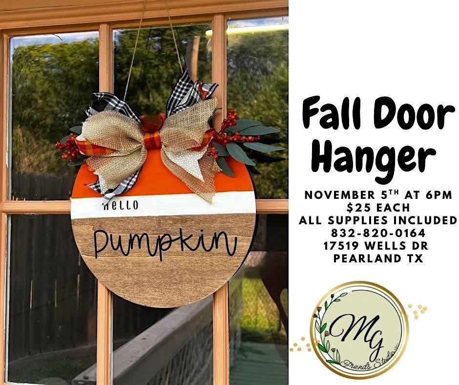 Fall door sign