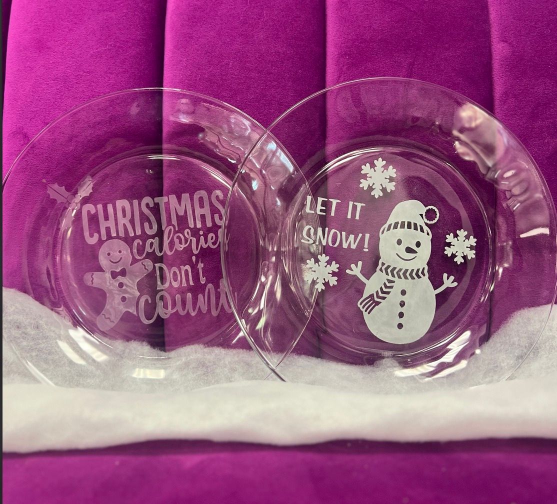 "Let It Snow" Glass Etching Class