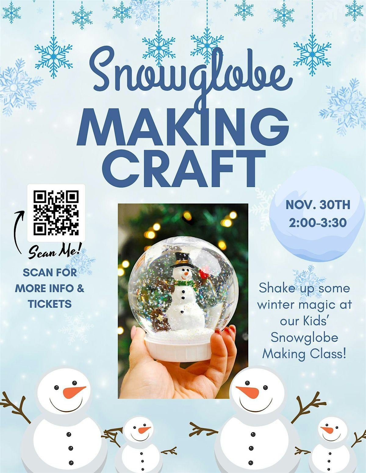 Snowglobe Making Class