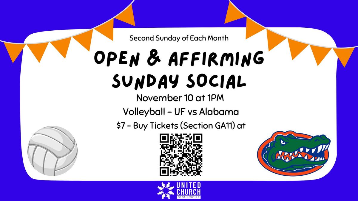 Open and Affirming Sunday Social