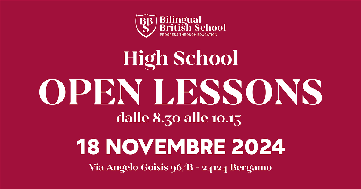 BBS OPEN LESSONS HIGH SCHOOL