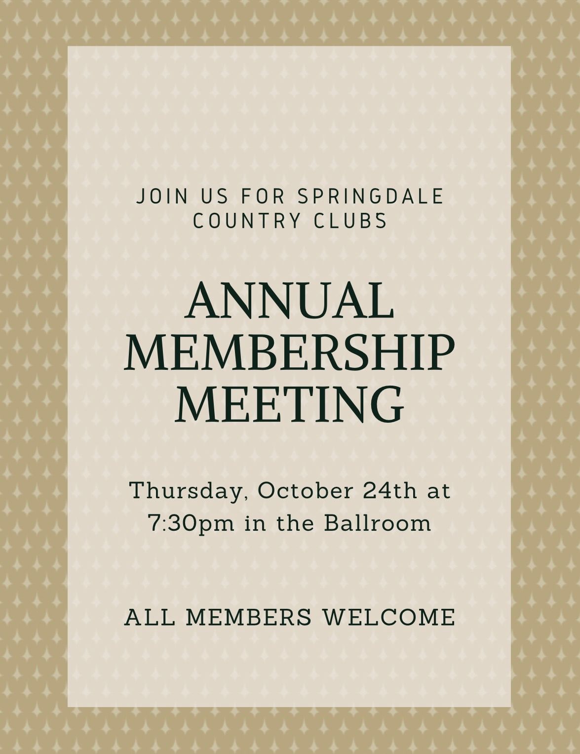 Annual Membership Meeting